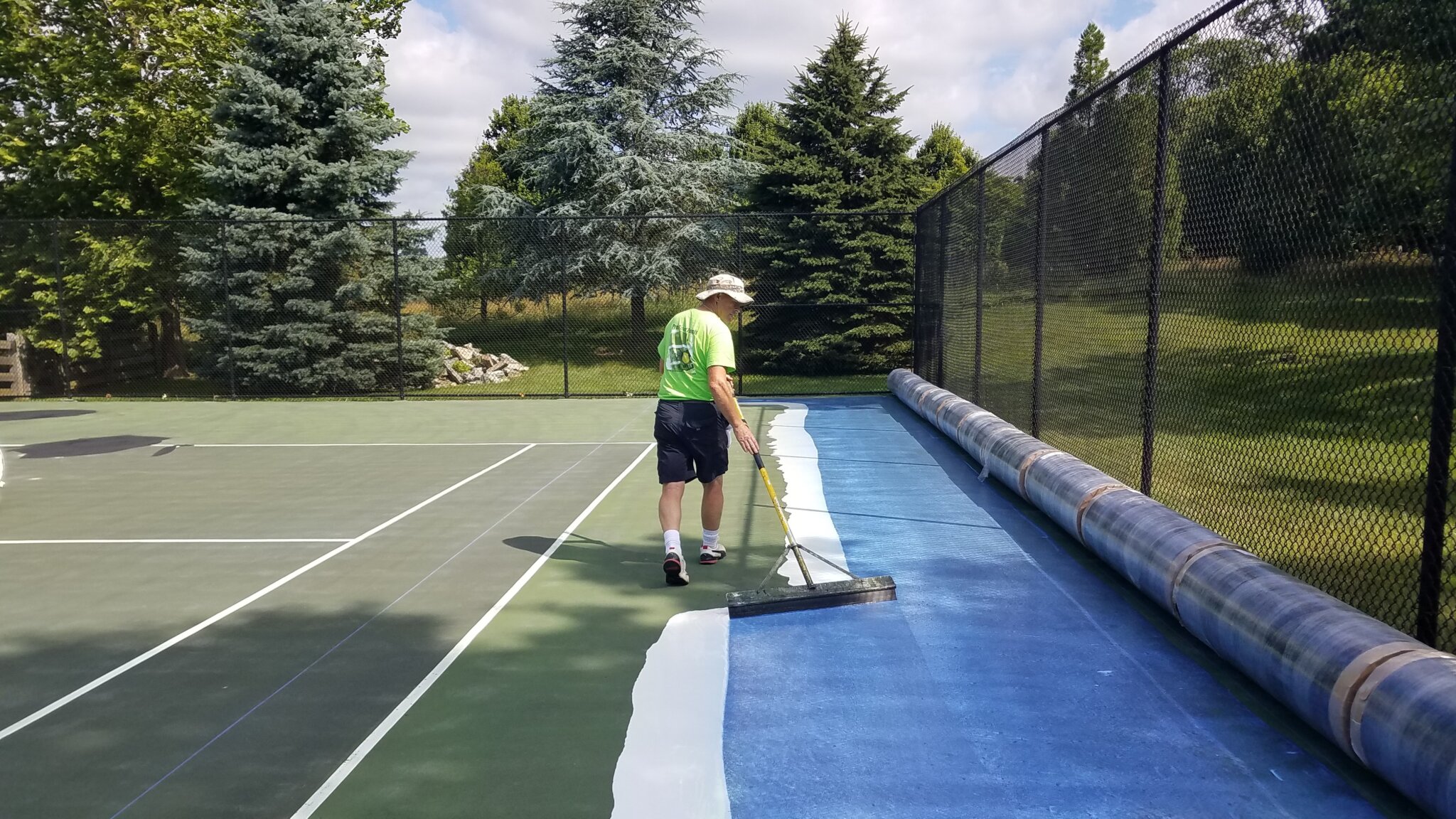 Custom Low Maintenance Tennis Court Construction and Resurfacing