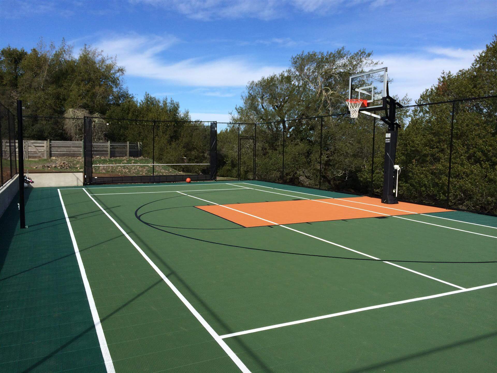 Backyard Sport Court Multi Game Outdoor Residential AllSport America