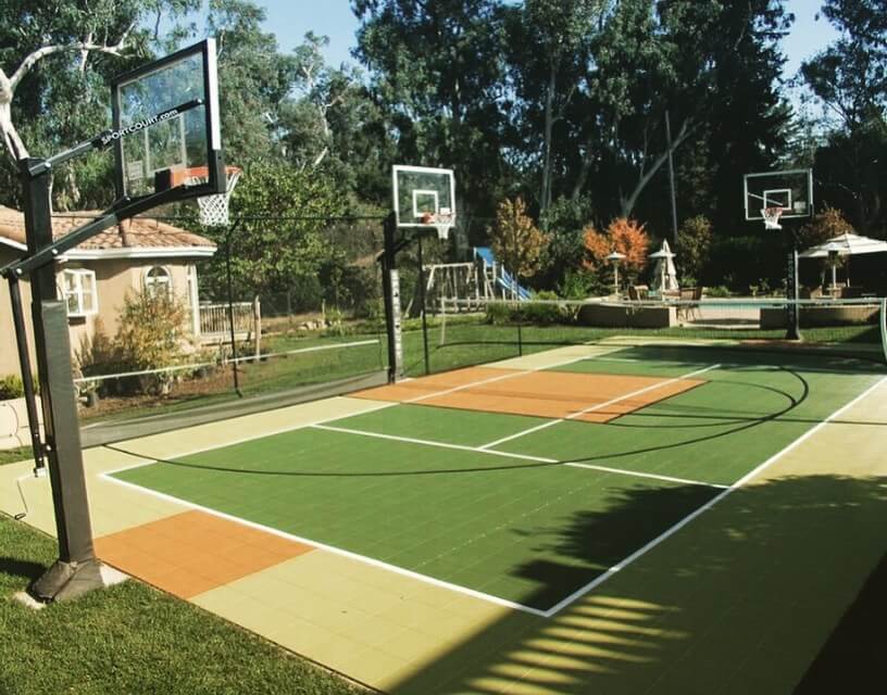 Multi Purpose Court Design, Tennis, Basketball, Volleyball