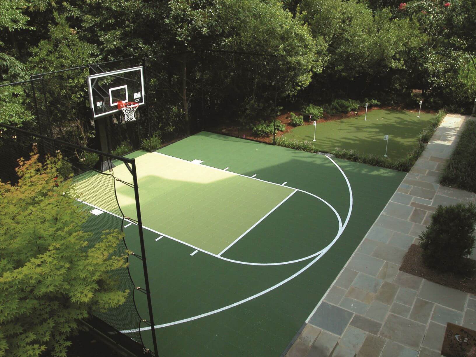 Backyard Landscaping Ideas Basketball Court Lanscaping 101